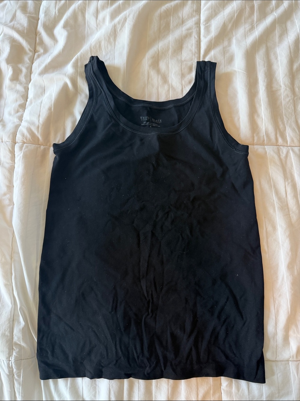 White House Black Market Black Scoop Neck Tank Top